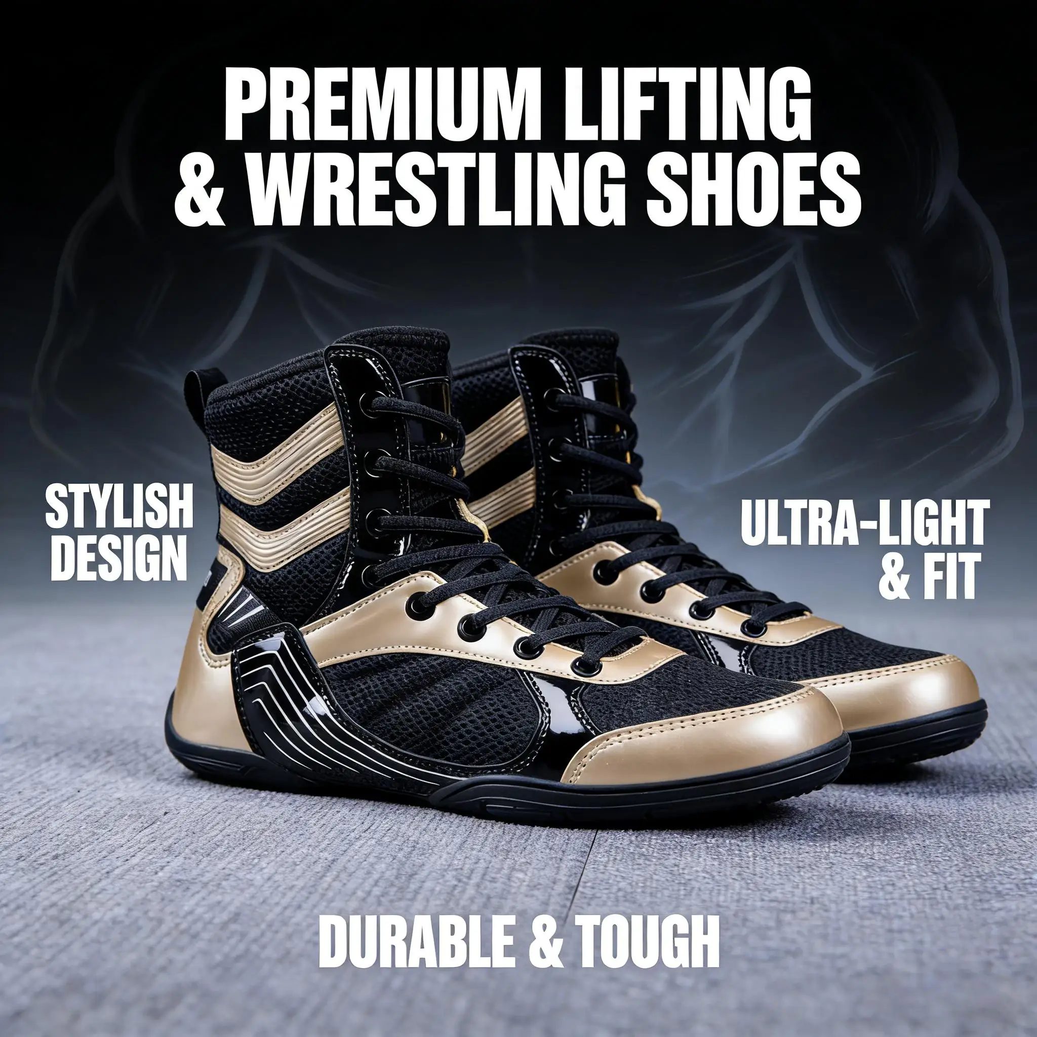 

New Professional Wrestling Shoes Men Women Size Plus 40-46 Luxury Boxing Shoes Light Wreastling High Traction Fighting Sneakers