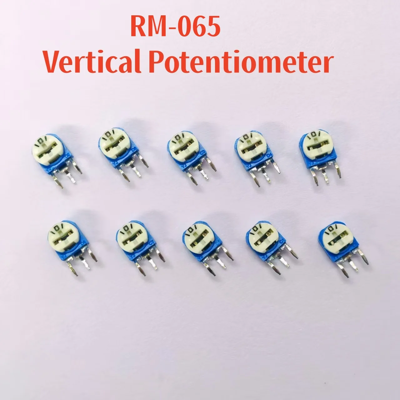 20pcs/lot RM-065 ohm Trimpot Trimmer Potentiometer variable resistor RM065 100 200 500 1K 2K 5K 10K 20K 50K 100K 200K 500K 1M