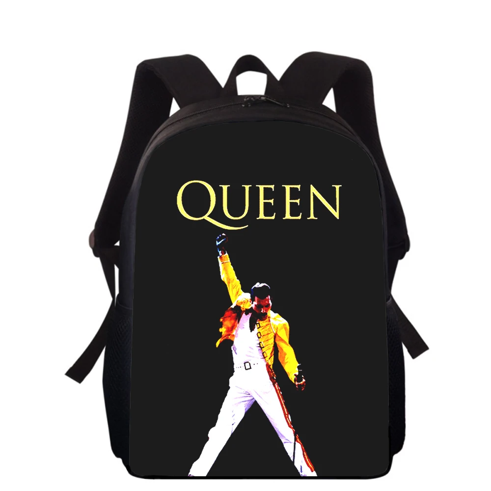 Queen band Freddie Mercury 15” 3D Print Kids Backpack Primary School Bags for Boys Girls Back Pack Students School Book Bags