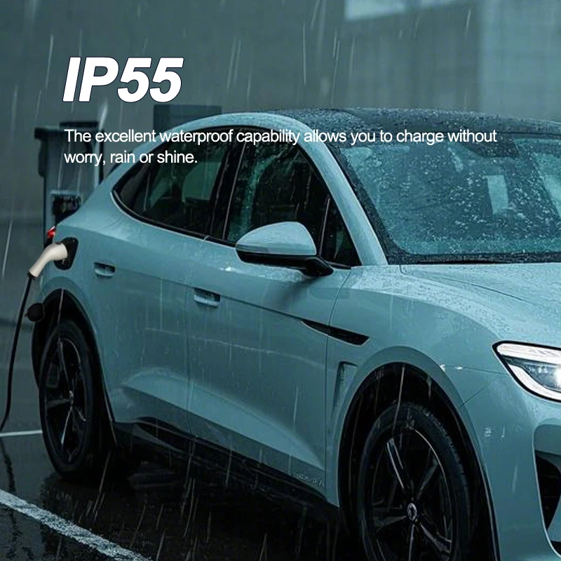 Cabo de carregamento FITMPH EV, Type2 para Type2, 22kW trifásico 32A, à prova d'água e resistente a altas temperaturas, vida útil de saída 10.000 vezes