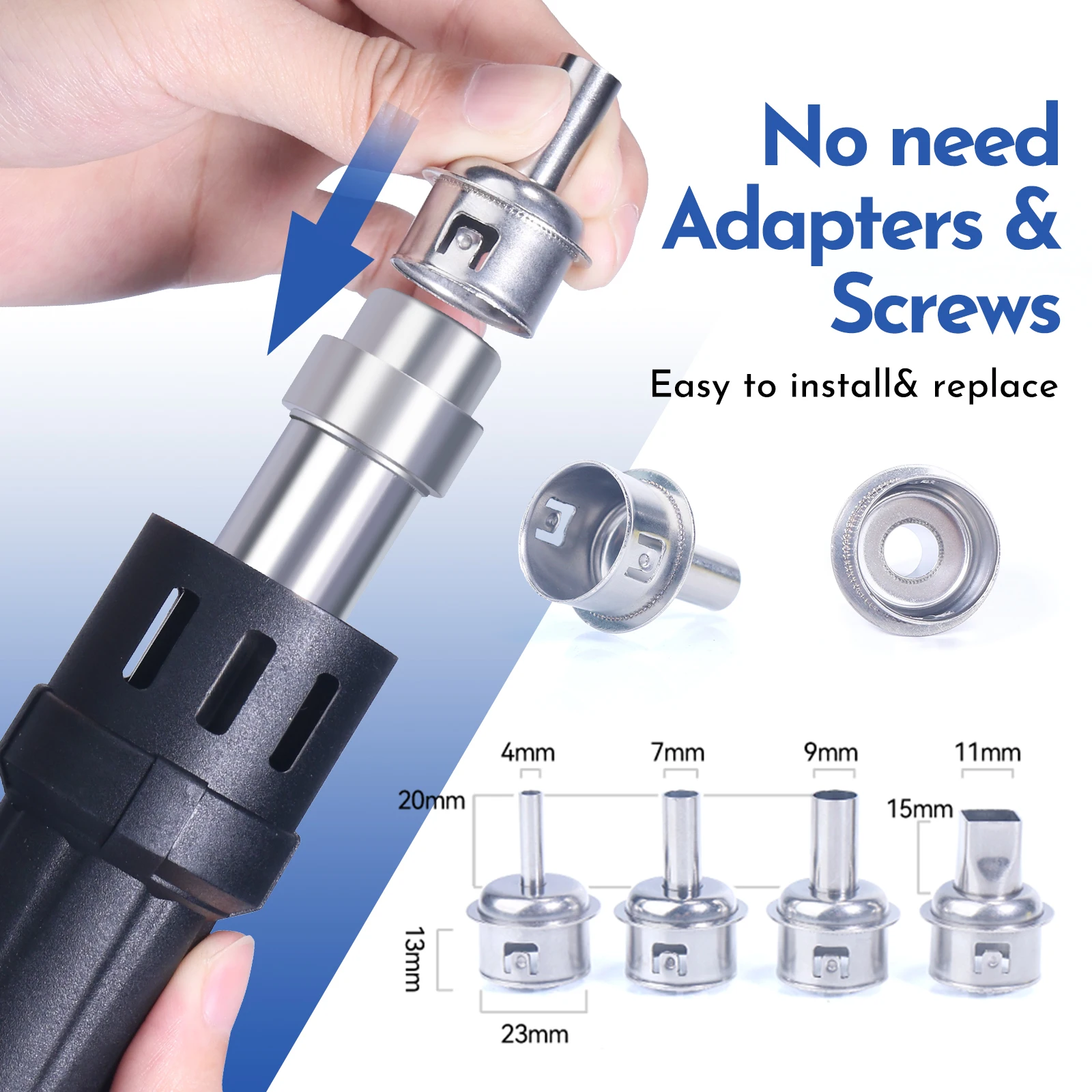 WEP 993DM-IV 납땜 스테이션 1000W 고출력 실험실용 열풍 리워크 스테이션, 24시간 작동 열풍기 블로워 타입