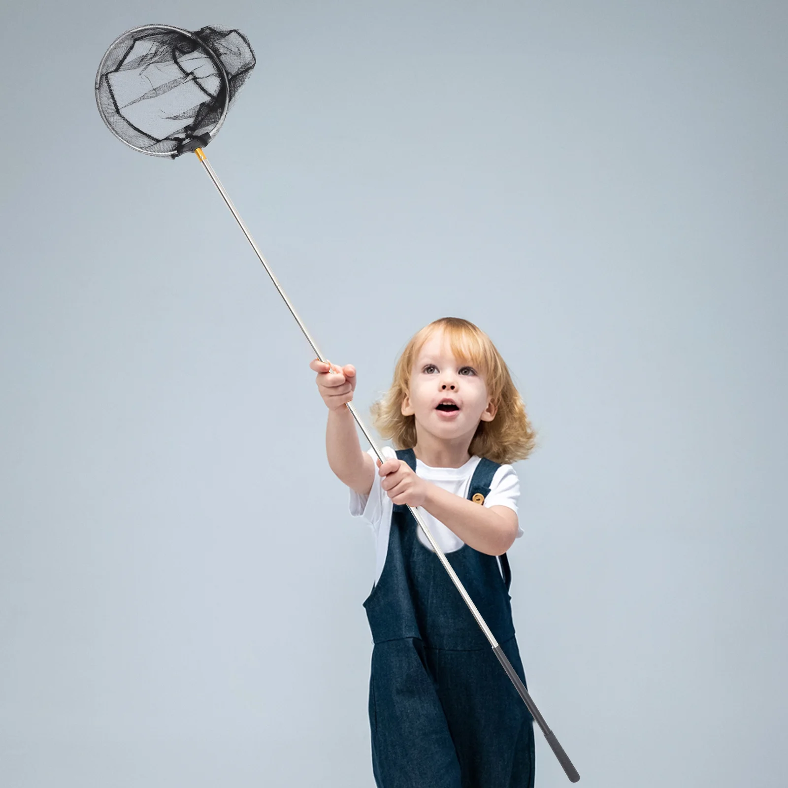 

Telescopic Stainless Steel Retractable Bug Net Outdoor Insect Catching Net Fishing Nets for Ponds Portable Design