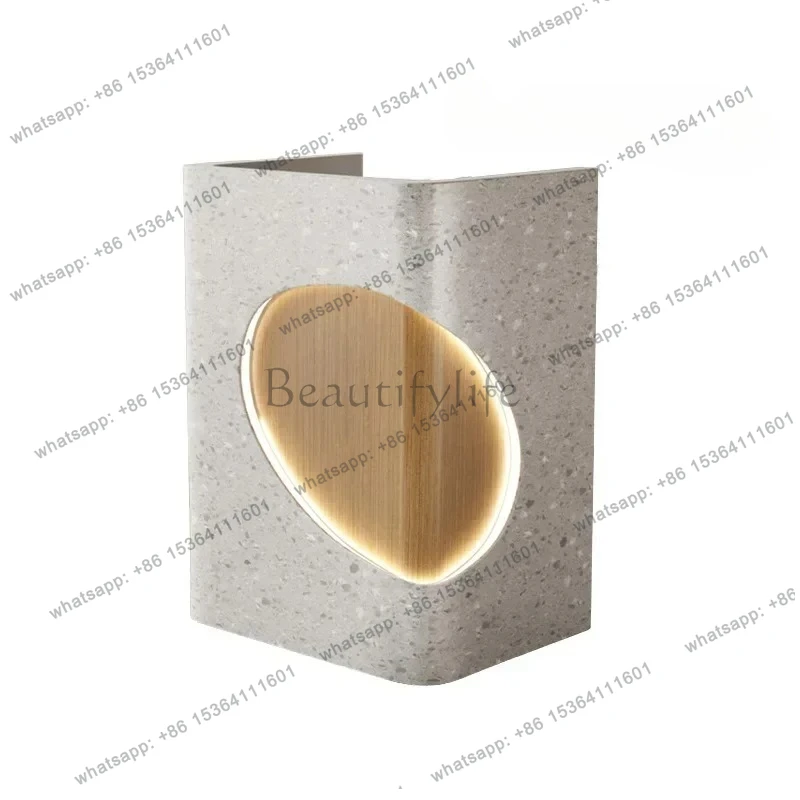 

Modern simple clothing store checkout page company solid wood front desk