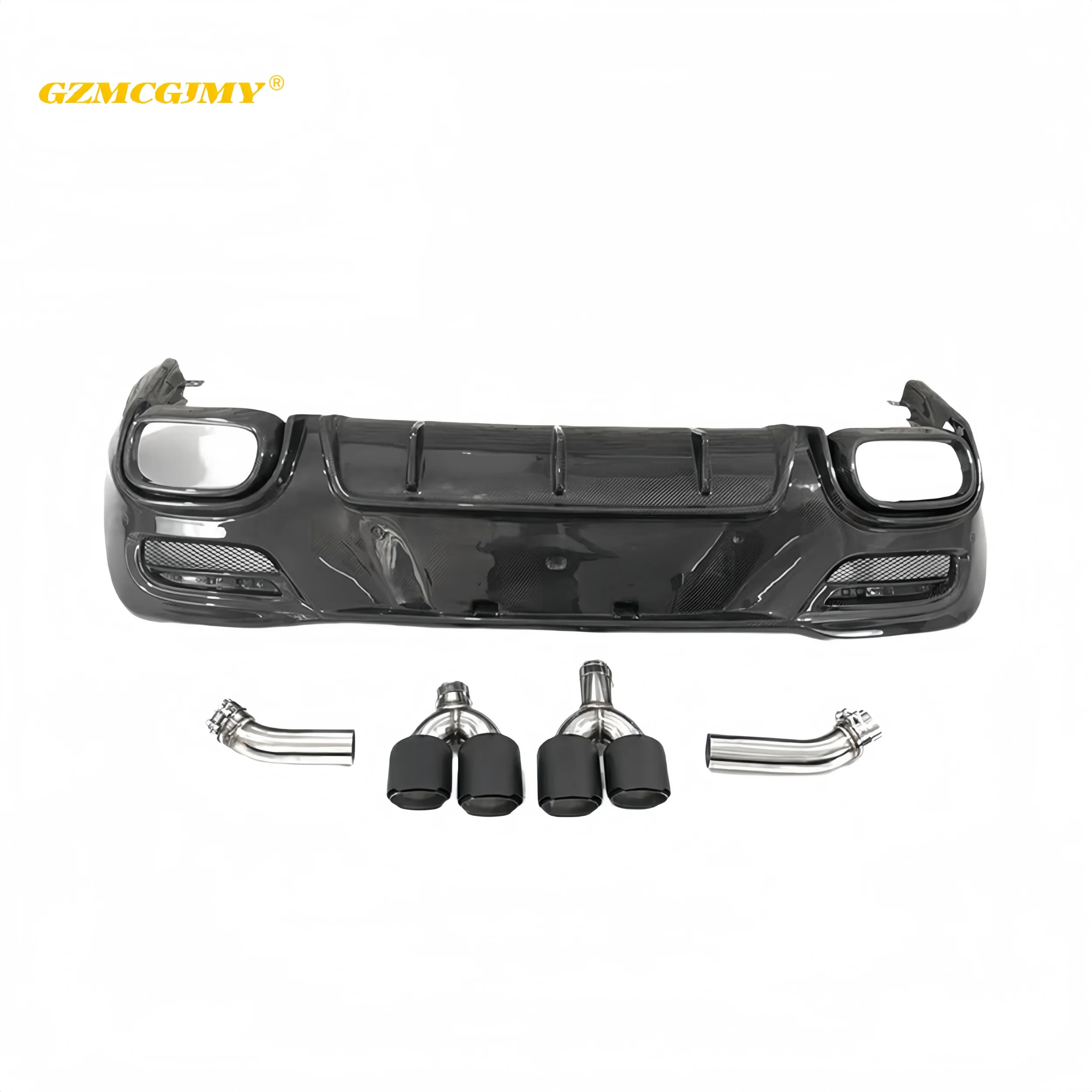 กันชนหลังคาร์บอนไฟเบอร์สำหรับรถยนต์ Mercedes Benz GLE63 GLE350 Coupe รุ่นปี 2020+ ขายดี แต่งสไตล์ LD พร้อมลิ้นกันชนหลัง