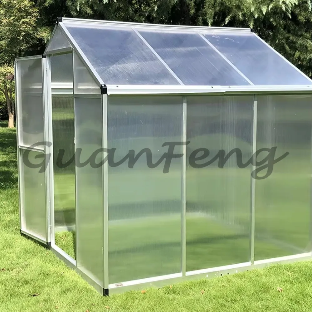 Single Cross Garden Equipment Metal Frame Agricultural Greenhouse