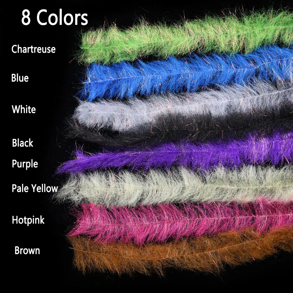 Bimoo Streamer Flash Cepillo Dubbing – Atado moscas predation agua salada - imagen 3