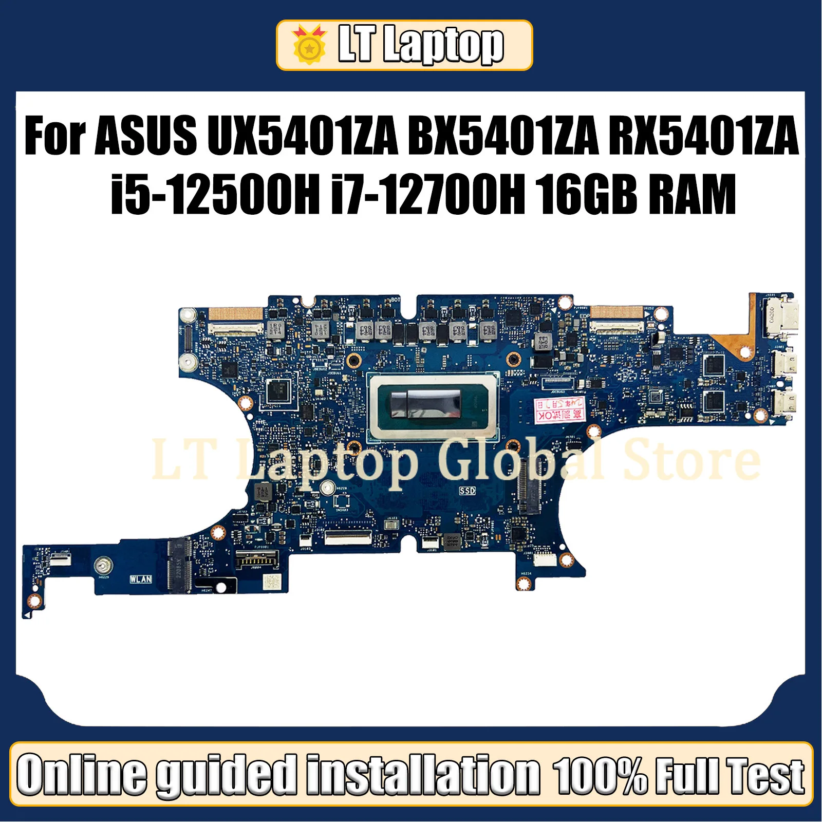 

LT UX5401ZA Mainboard For ASUS UX5401 UX5401Z BX5401ZA RX5401ZA BX5401Z RX5401Z Laptop Motherboard i5 i7 12th Gen RAM-16GB