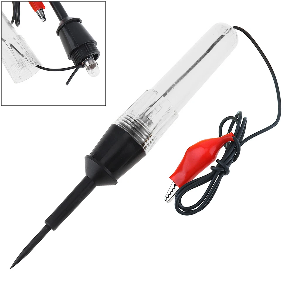 

6V-24V 19.5cm Middle Size Voltage Circuit Tester Car Test VoltMet Long Probe Pen Light Bulb Automobile Maintenance Tools