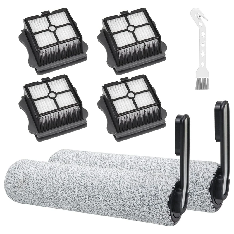 HEPA Filter And Brush Roller Set For Tineco Floor ONE S5 & S5 PRO & S5 PRO 2 & IFLOOR 5 Cordless Wet Dry Vacuum Cleaner