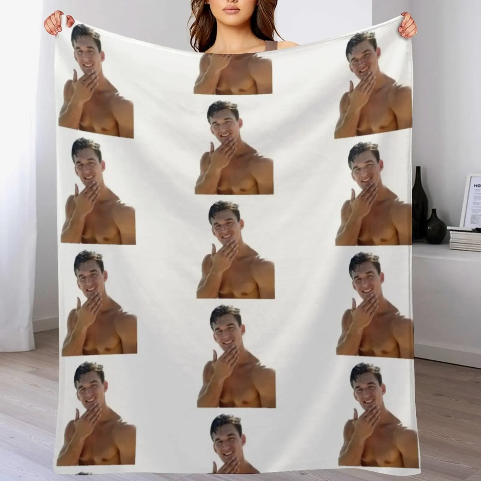 

Tyler C. Shirtless Throw Blanket Thermals For Travel Travel Blankets