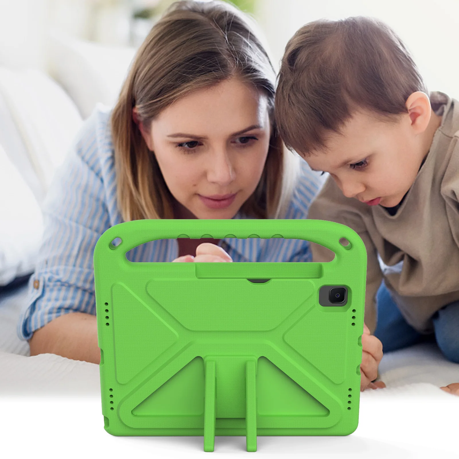 Coque antichoc brûleur Kids pour Samsung Galaxy, Tab A8, X200, A9, X110, A7, T500, S9, S8, S7 Plus, Dock Lite, P610, T220