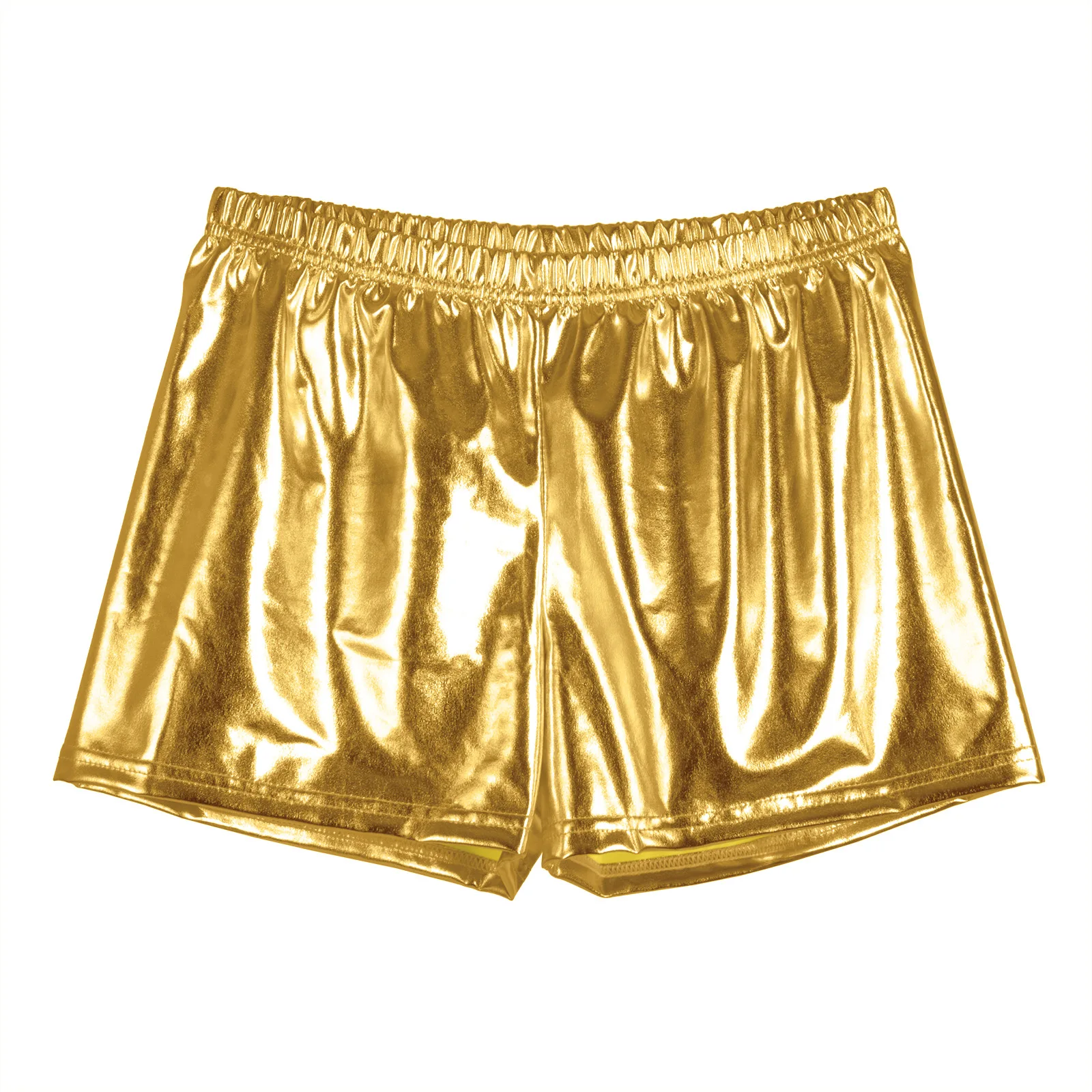 New Sexy Slim Stretch High Waist Shorts for Women Shiny Sliver Gold Color Pink Green Shorts  Nightclub Party Women's Outfits