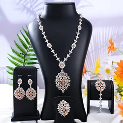 Missvikki Original Luxury Turquoise Necklace Earrings Jewelry Sets For Women Bridal Wedding Russia Dubai Bridal Party Gift