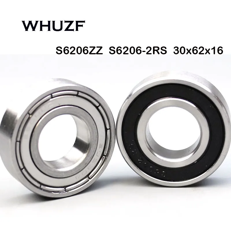 

S6206ZZ Bearing 30*62*16 mm ( 1PCS ) ABEC-7 S6206 Z ZZ S 6206 440C Stainless Steel S6206Z Ball Bearings