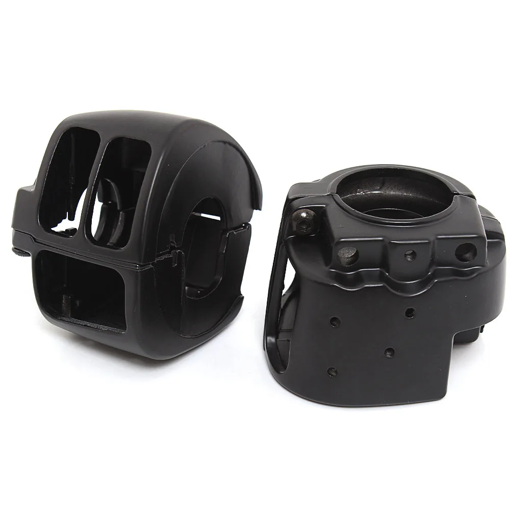 Motorcycle Control Switch Black Caps Button Cover Kit For Harley Touring Glide Road King Sportster Softail Dyna VRSC Accessories