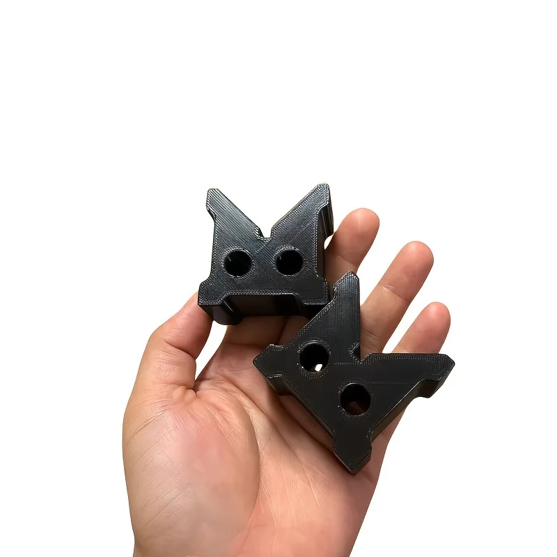 6/2PCS Black V-shaped Cylinder Support Block, 90 ° Round Bar V-shaped Fixture Lathe Processing Positioning Bracket