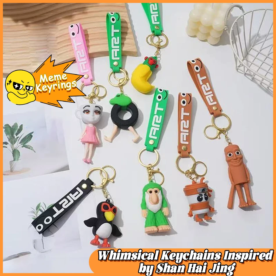 

Новые брелки с изображением мозга и животных для аксессуаров, забавные брелки Sigma Skibidi Rizz Cat Silly Meme, подарки для фанатов и друзей