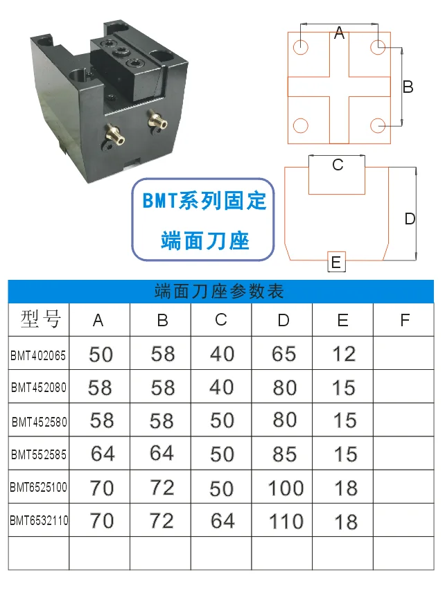 BMT55 Single-sided double-sided Lathe fixed tool holder Outside diameter CNC End face and boring tool holder