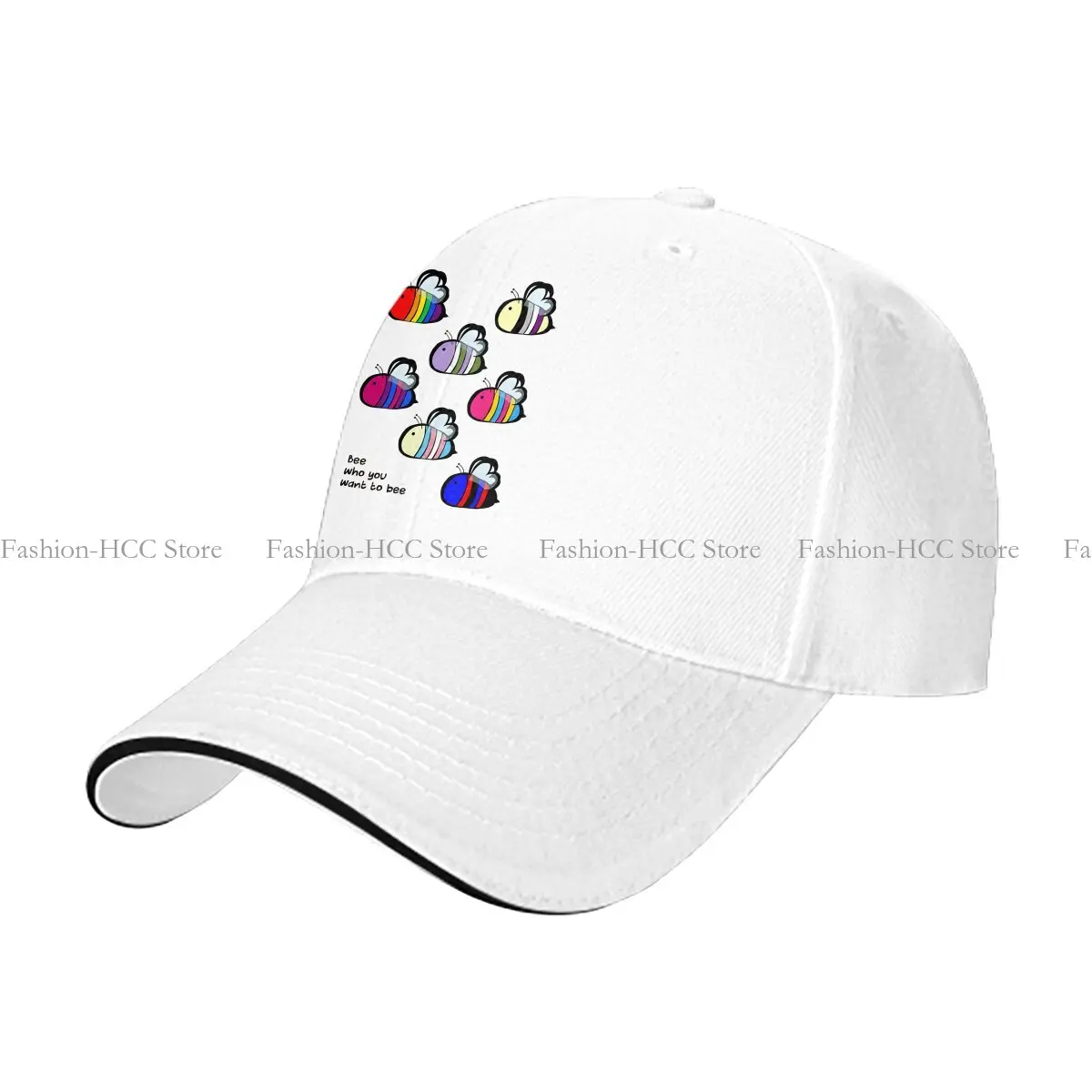 Summer Cap Sun Visor Swarm Hip Hop Bee Peaked Hats