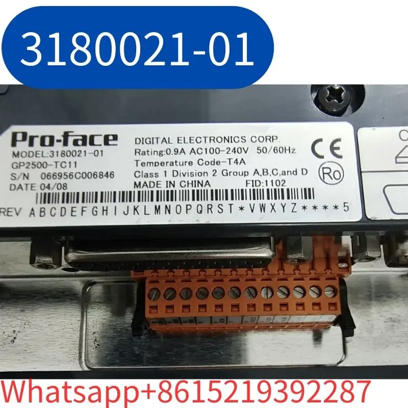 3180021-01 GP2500-TC11 human-machine interface touch screen second-hand Test OK