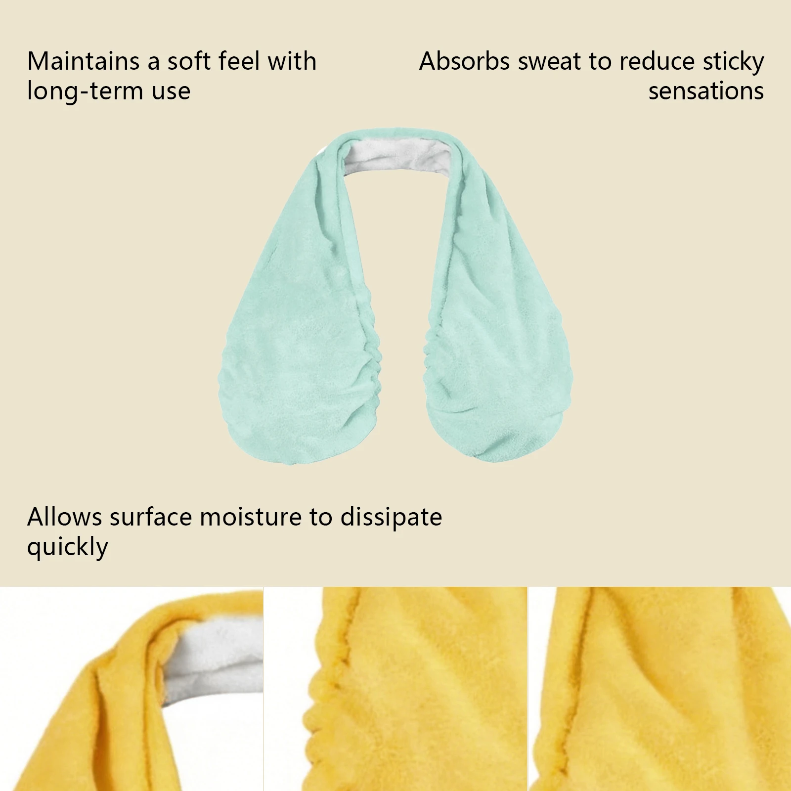 Sports Sweat Absorbent Towel Pads, Soft Breathable Quick Dry Chest Pads, Portable Sports Accessory for Daily Workout