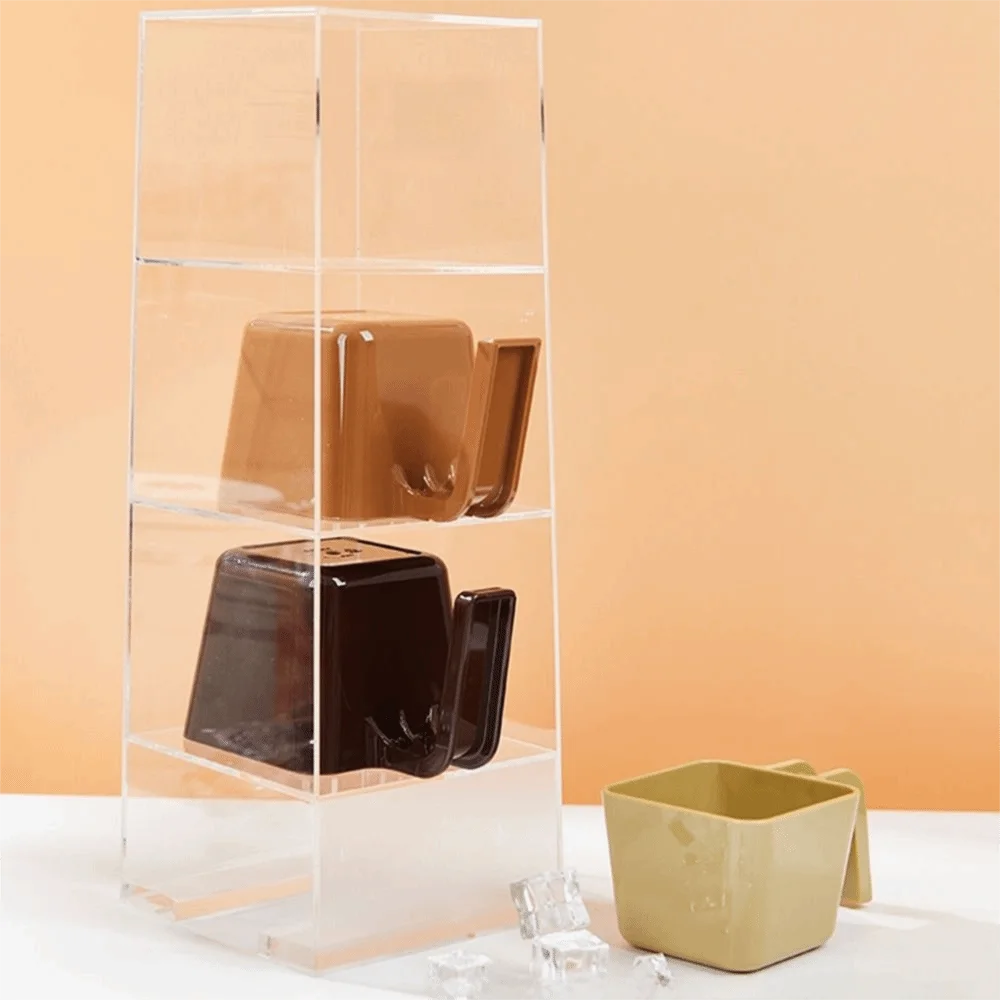 

Simple Square Shape Ice Scoop 350/470/590ML Comfortable Grip Ice Shovel Thicken Multi-functional Measuring Cup Commercial Use