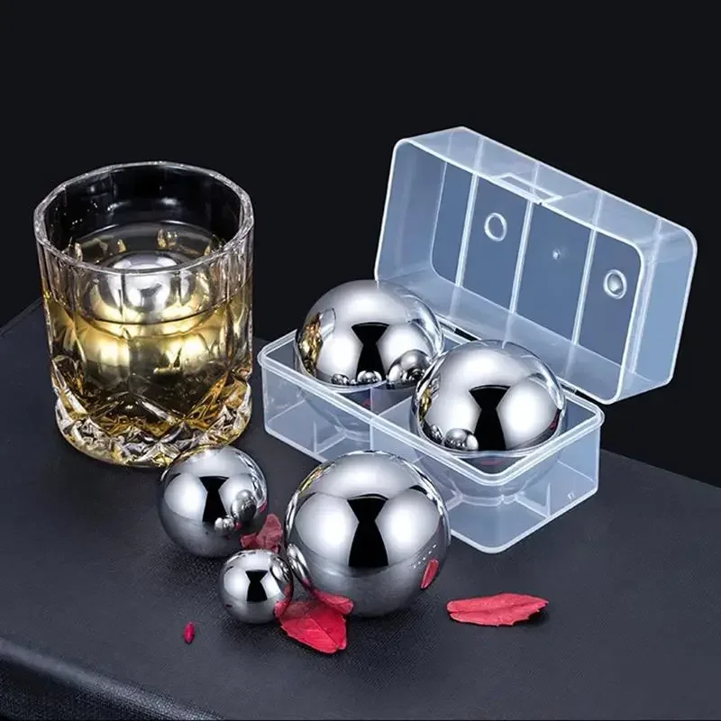 Natural Whiskey Stones Sipping Ice Cube Ball Shape Whisky Stone Rock Cooler For Wedding Gift Favor Christmas Bar Kitchen