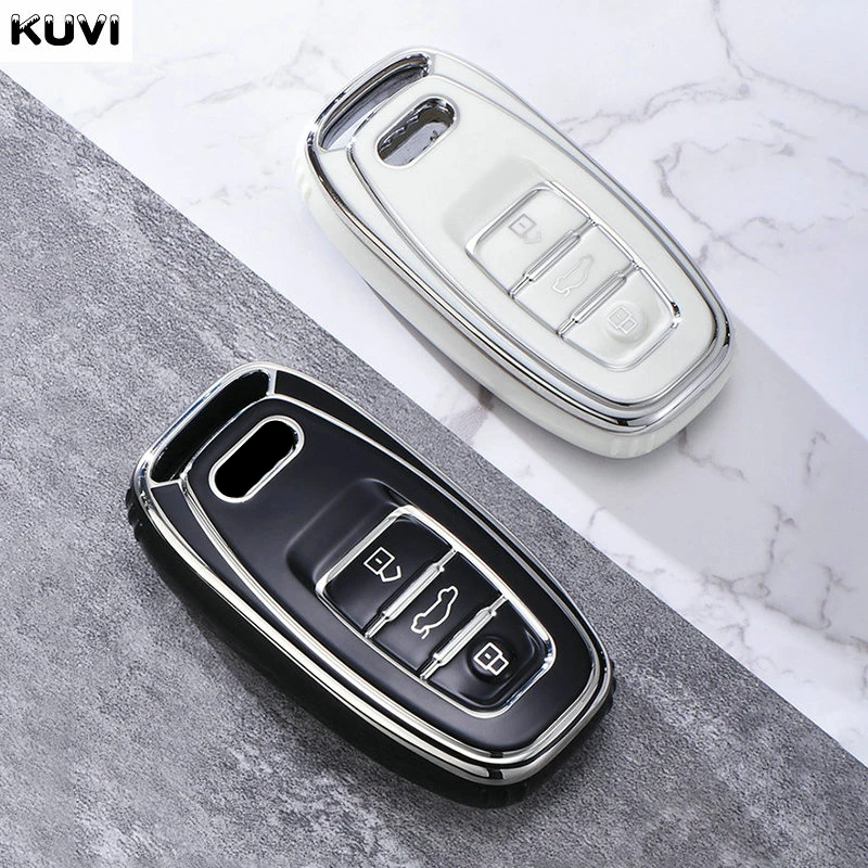 Neue TPU Auto Schlüssel Fall Abdeckung für Audi A1 A3 A4 A5 A6 A7 A8 Quattro Q3 Q5 Q7 S4 S5 S6 S7 S8 R8 TT Schlüssel Shell Schutz Zubehör