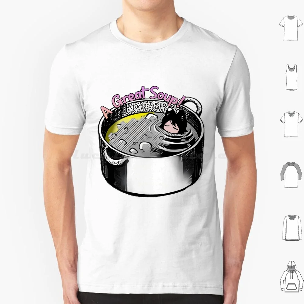

Meshi Catgirl Soup T Shirt Cotton Men Women DIY Print Meshi Delicious In Anime Manga Meshi Manga Meshi Anime Itzusumi Catgirl