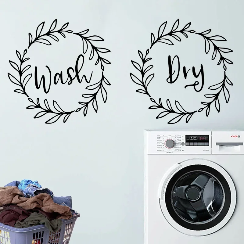 Bedroom washing machine commercial wall beautification decorative wall stickers house decoration wall decorations living room