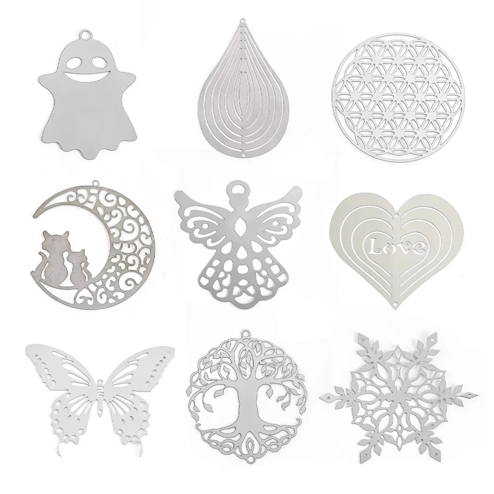 Atrapasueños de acero inoxidable para colgar, campanas de viento de cristal, Spinner, fabricación de colgantes, fabricante de arcoíris, decoración del hogar, 2 uds.