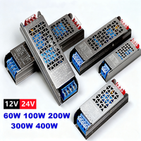 12V 24V AC To DC LED Power Supply Transformer 60W 100W 200W 300W 400W Super Thin Converter for LED Strip Light Bulb LED Driver
