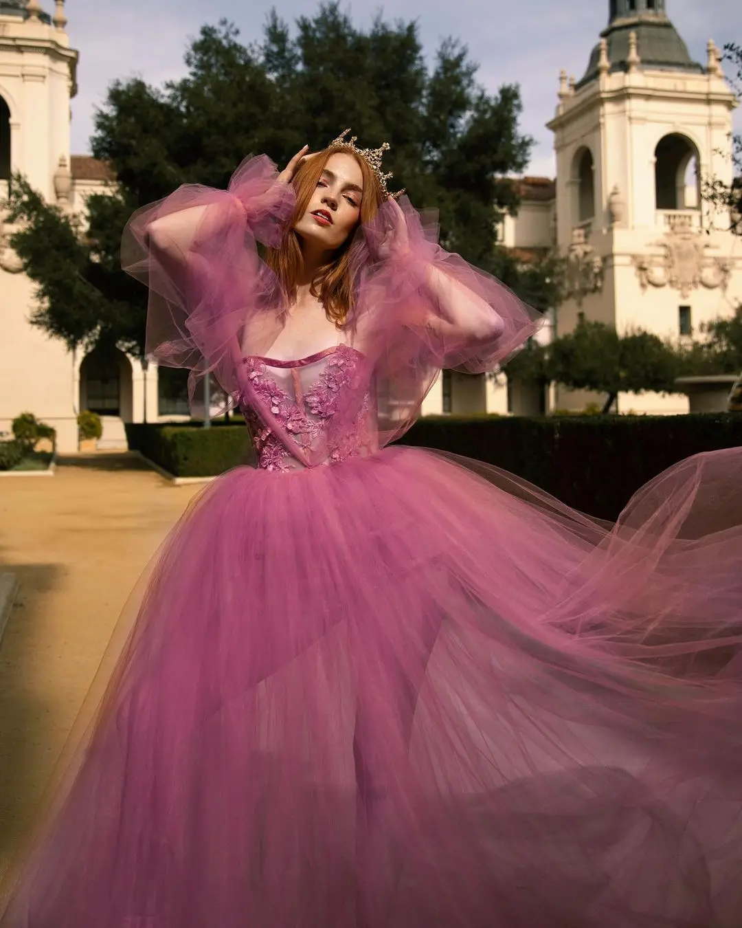 Vestido de graduación de tul para Sesión de fotos, Apliques de encaje, bata de boda, albornoces, pijamas Sexy, camisones de noche nupciales para fiesta