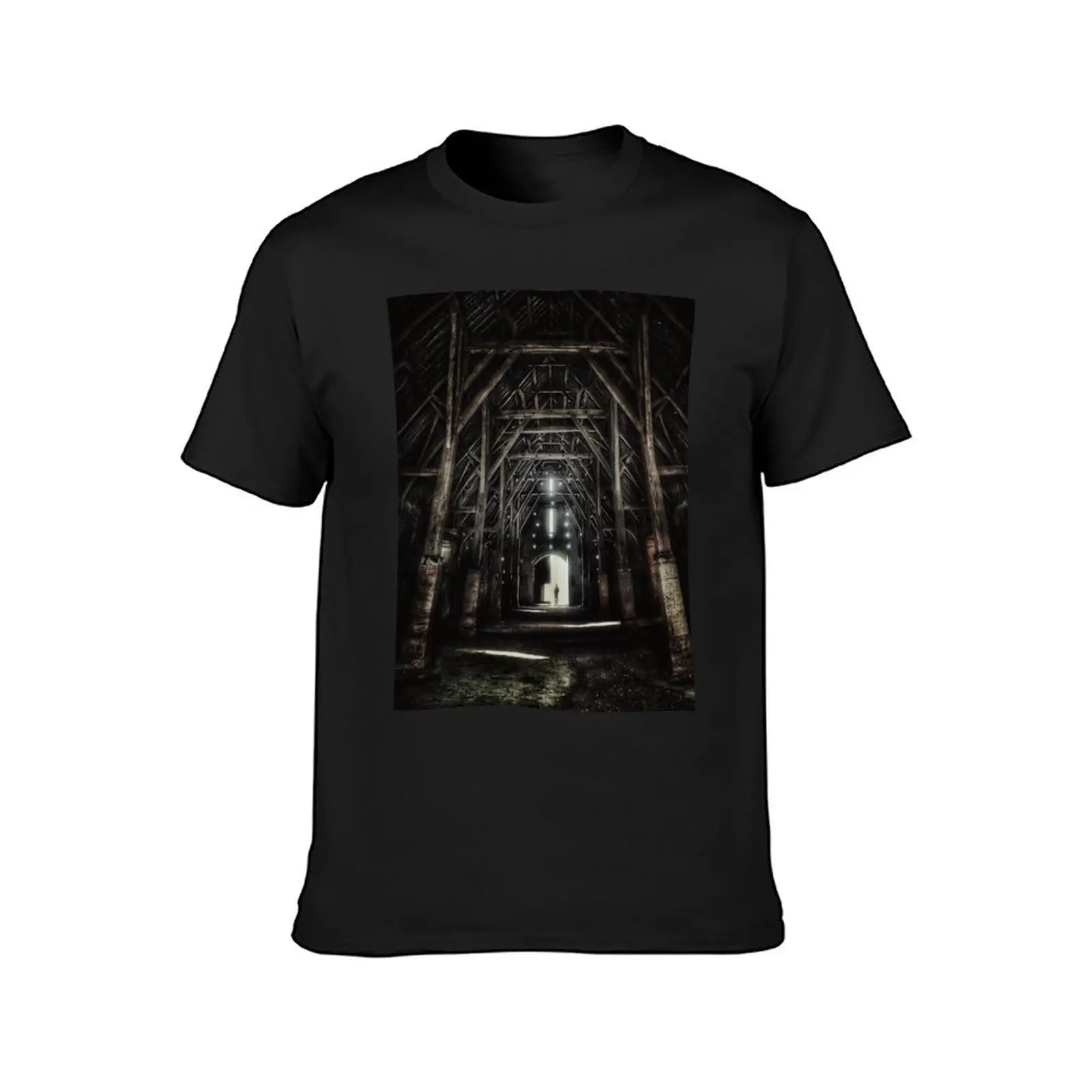 The Visitor (Abandoned barn) T-Shirt customs oversized hippie clothes anime clothes Men's t-shirt