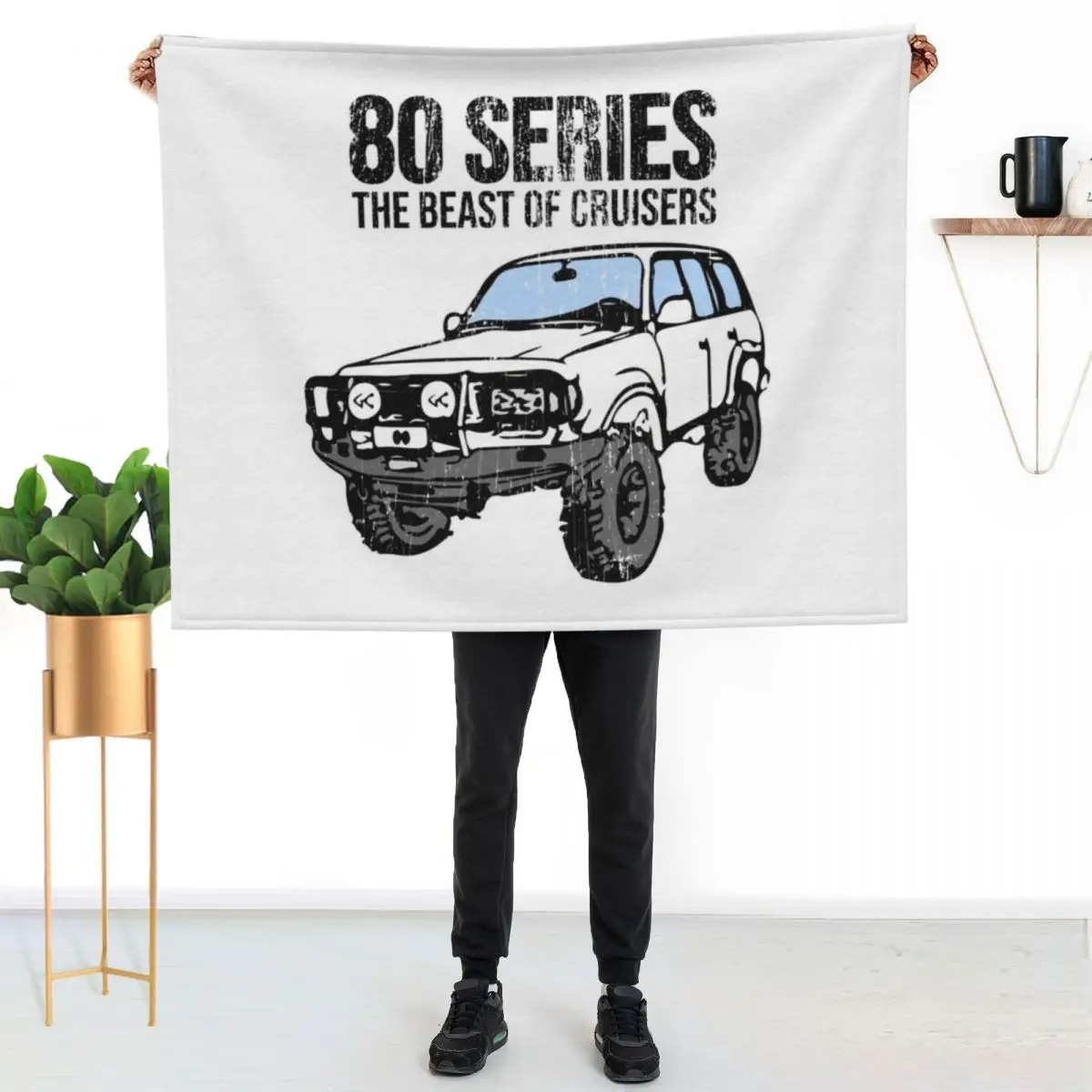 80 series the beast of landcruisers Throw Blanket Sofa Quilt Decorative Sofa Tourist Sofas Decorative Sofas Plaid Blankets