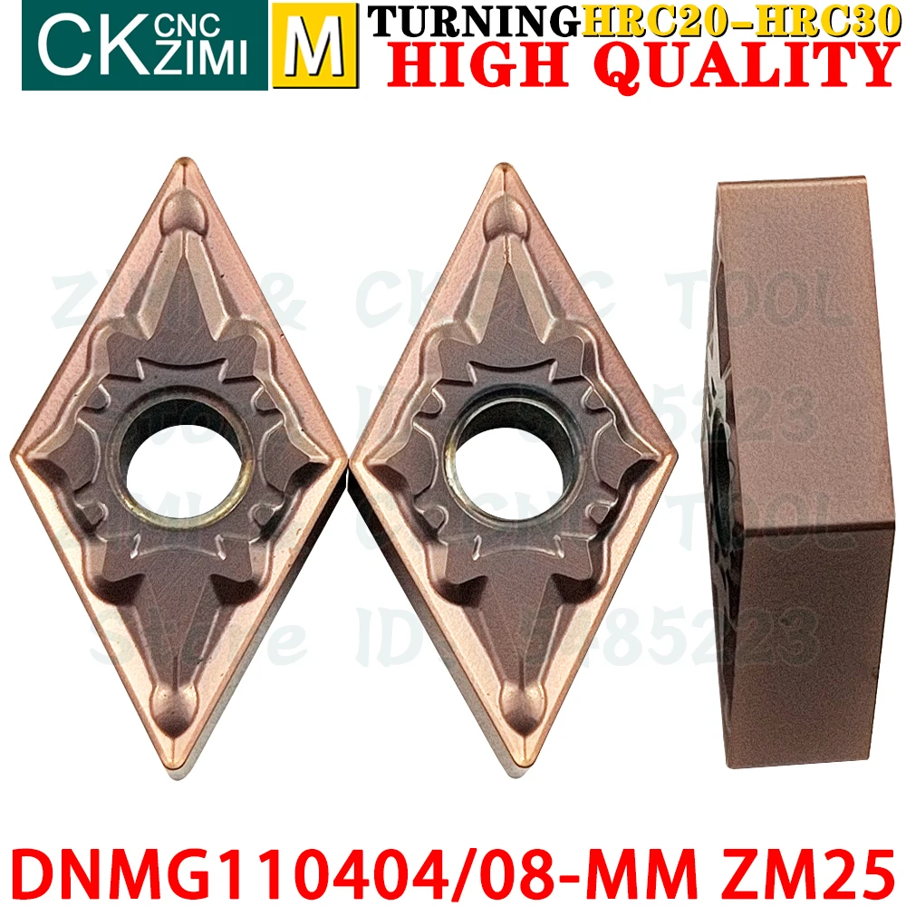 DNMG110404-MM ZM25 DNMG110408-MM ZM25 Inserti in metallo duro Inserti per tornitura interni esterni Utensili Utensili da taglio per tornio in