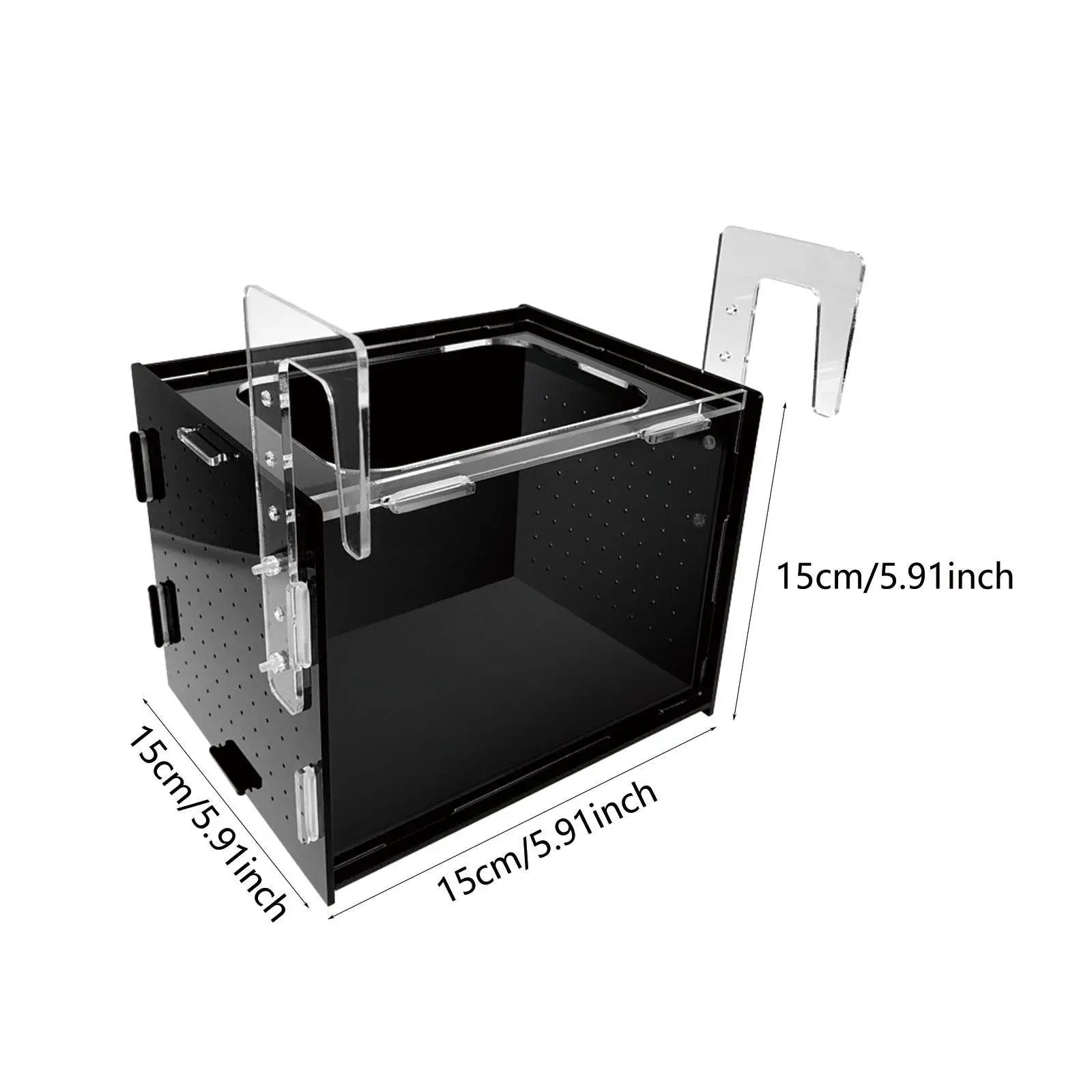 Aquarium Fish Breeder Box Nursery Sturdy Acrylic Clear Separator Easy to Install Incubator Fish Isolation Box for Baby Fish