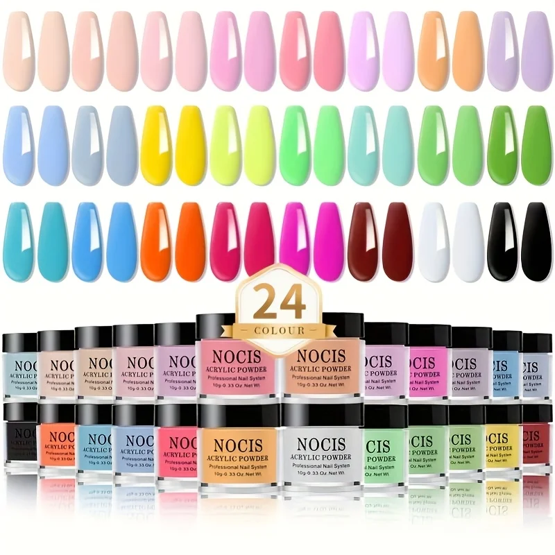 24色アクリルネイルパウダーセット、アクリルパウダーセット、ネイルDIYアートデザイン、Youdaoplaceholder0ネイルアート3Dネイルスカルプチャーフレンチ
