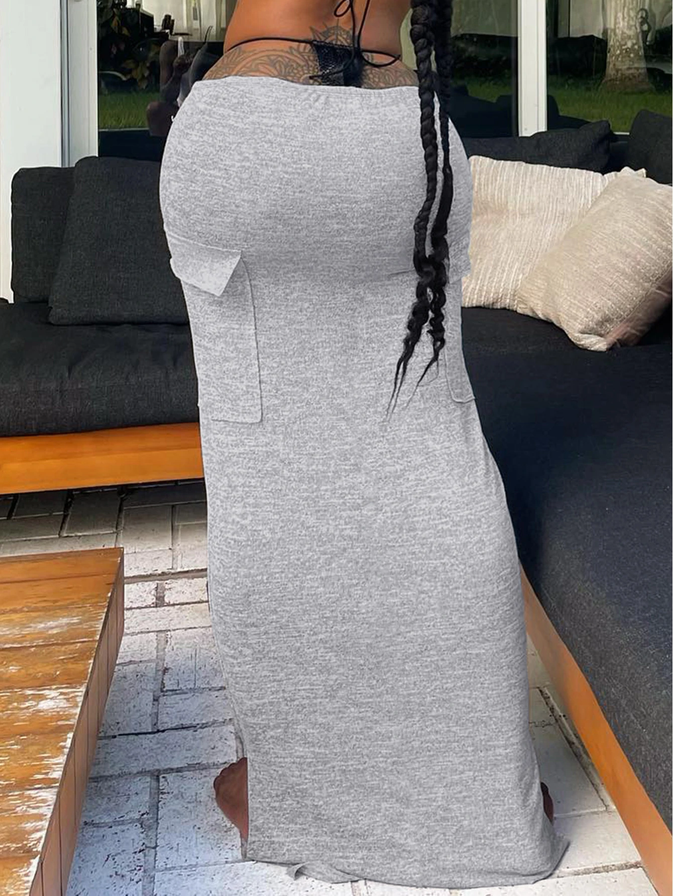 Feminino novo casual vintage v cintura elástica macia sereia bainha saia hottie roupas de uso diário