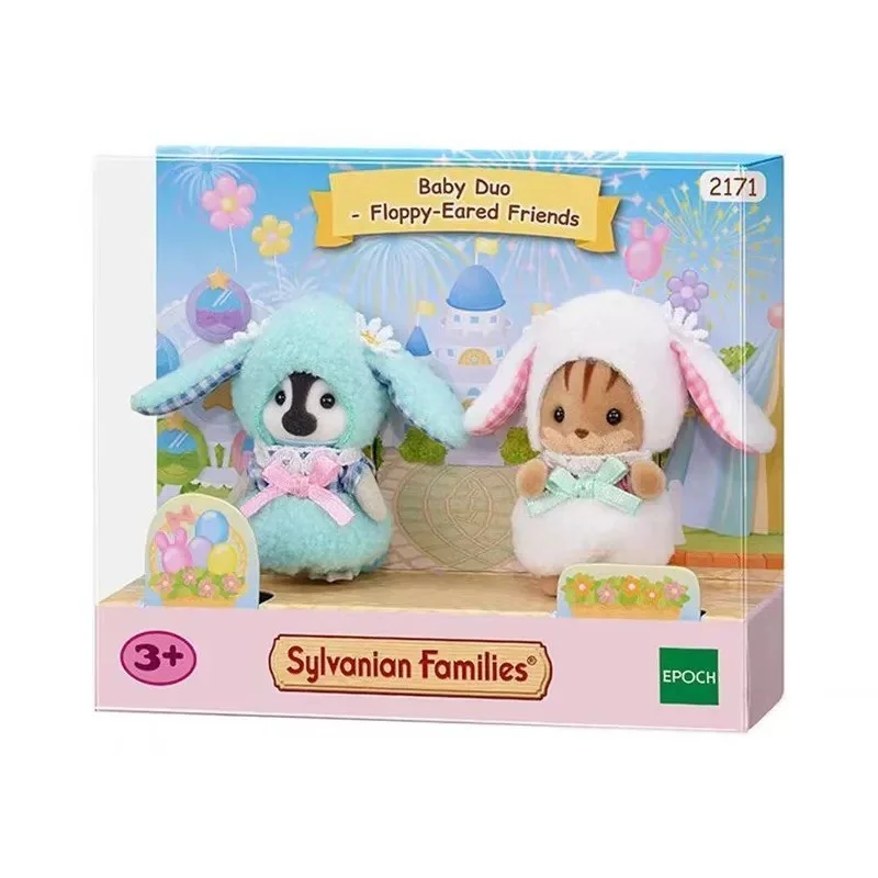 

A Set Sylvanian Families Anime Girl Figures Baby Raincoat Easter Fruit Kawaii Cute Room Decoration Christmas Gift For Kid Toys