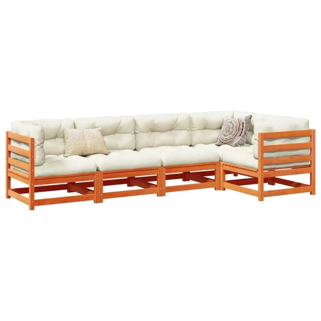 

Wax Brown Cream Garden Sofa Set Durable Outdoor Furniture Comfortable Seating Choice