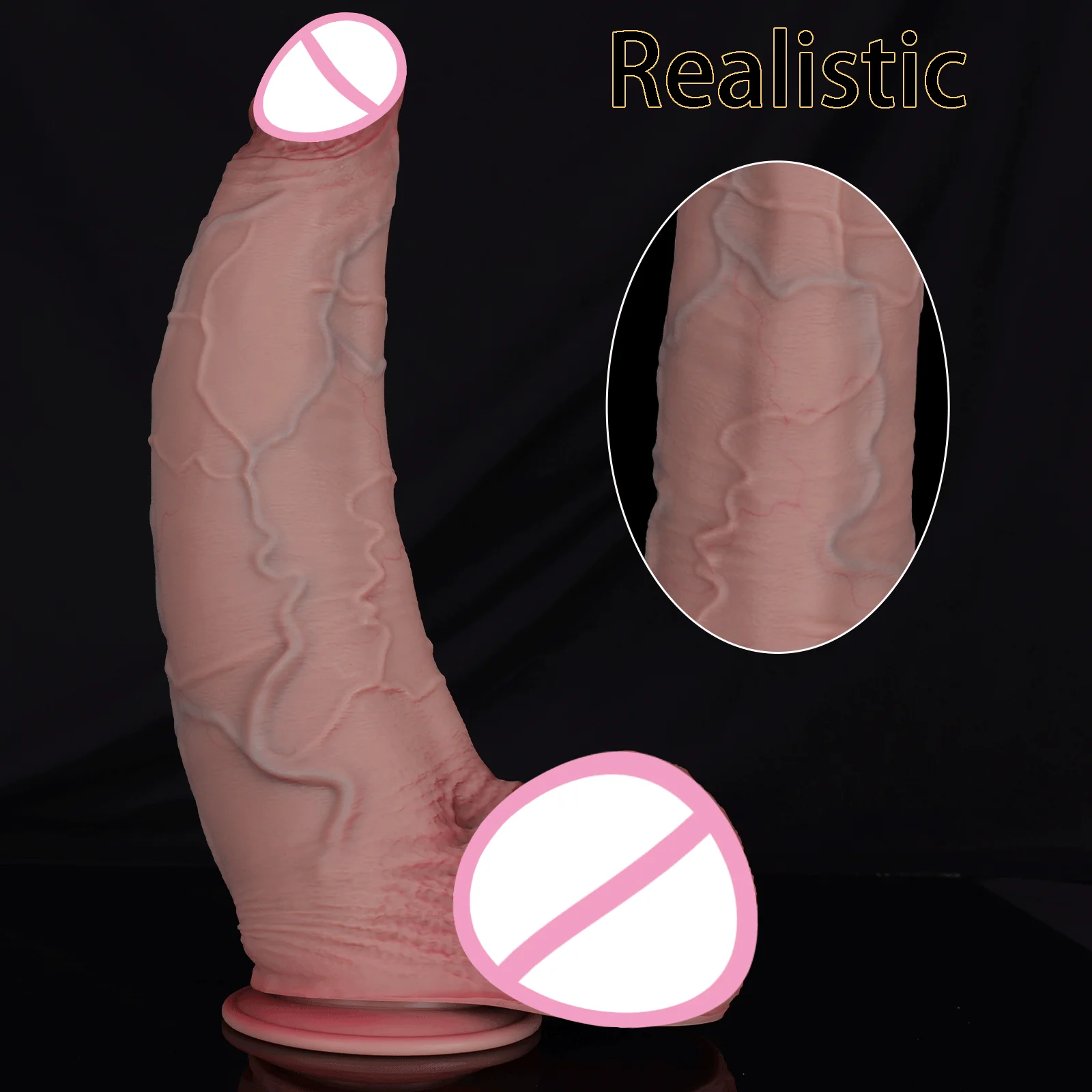 Super Huge Realistic Dildo Long Big Soft Silicone Penis Suction Cup Suitable for Vaginal Insertion Set Toys for Women Man Gay