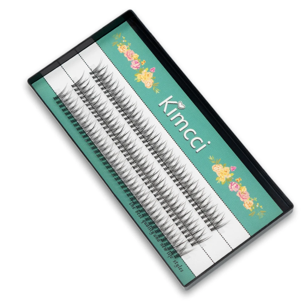 Kimcci Dovetail Fly Eyelashes Natural Soft Fasle Fake Eyelashes 0.07mm Extension Natural Slender Cross False Eyelashes
