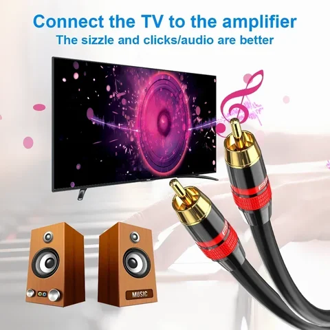 Коаксиальный цифровой аудиокабель RCA SPDIF для ТВ и аудиоустройств — фото устройства