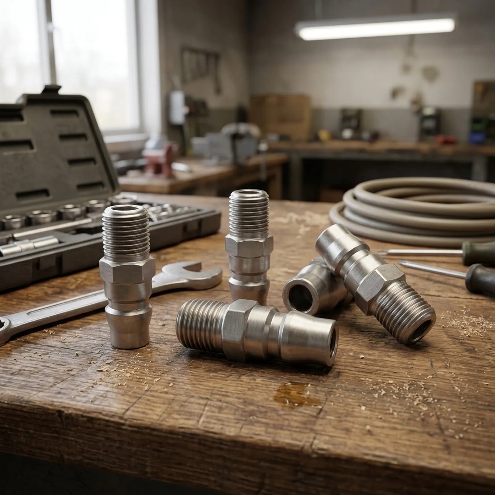 New High Quality Thread Adapter Pneumatic Connector 1/4\\\