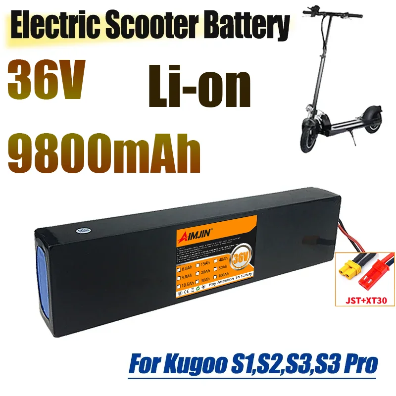2026 Upgrade 36V 9800mAh 10S3P 36v Electric Scooter Battery Pack 36v Battery Scooter 18650 Lithium M365 Electric Scooter