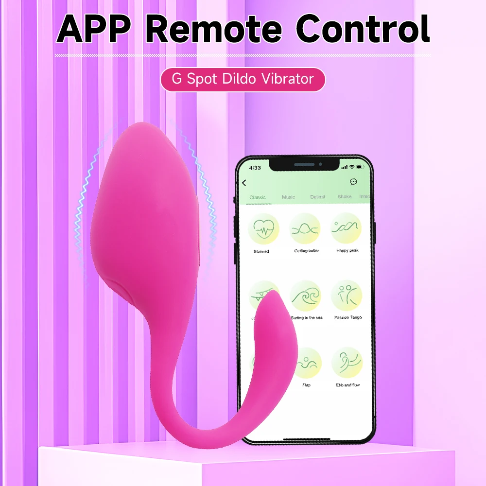 Wireless Remote Control Vibrating Egg Massager for Women Clitoral Vagina Dildo Vibrator Long Distance Bluetooth Wearable Sex Toy