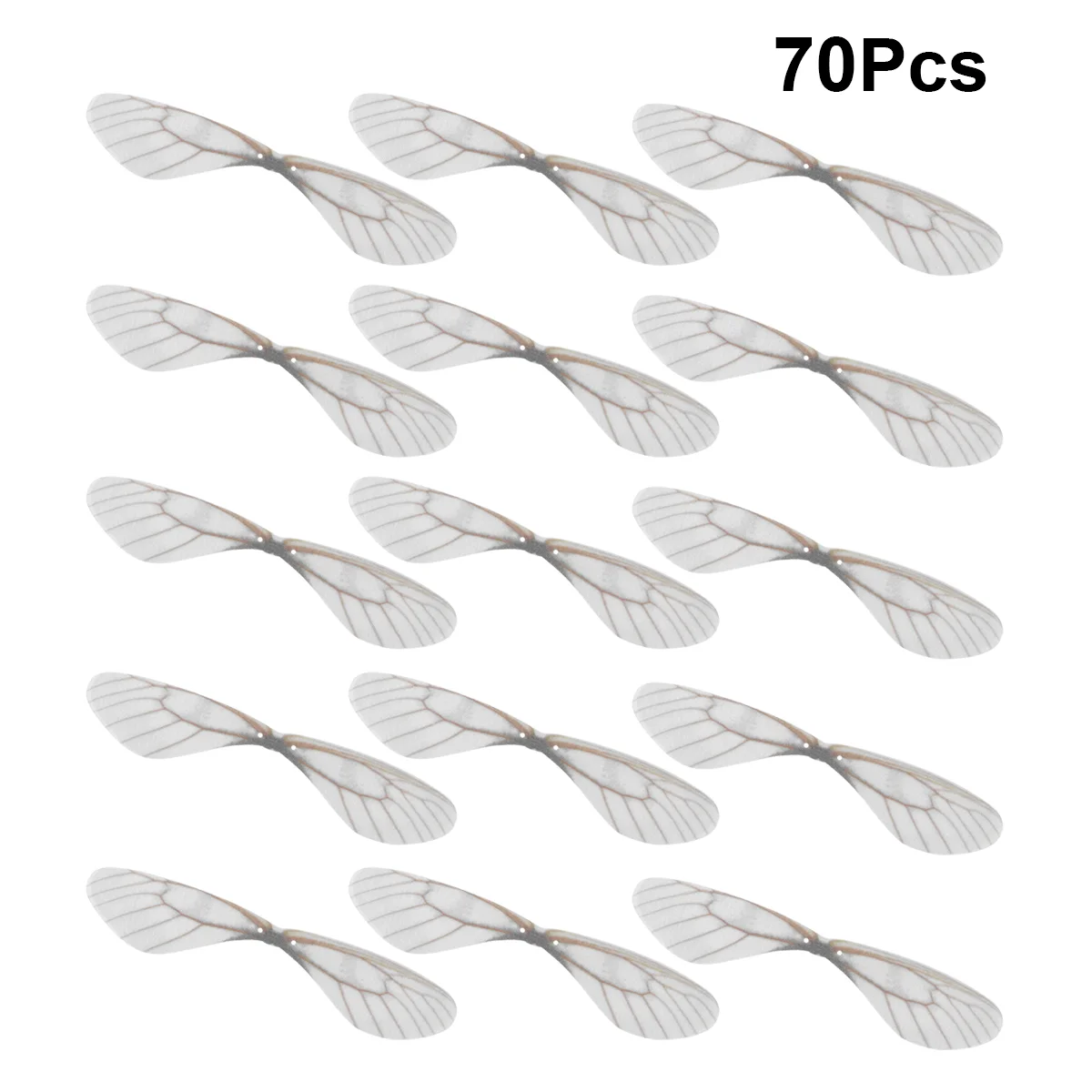70 Pcs Dragonfly Beads Artificial Earrings Accessories Charm Decors Wings for Crafts
