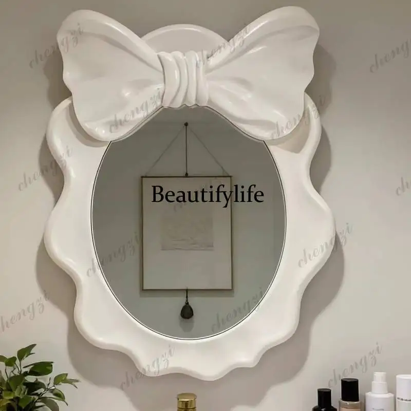 A68Universal Round Mirror Decor Vanity Bathroom Led Desktop Compact Mirror Decor Bedroom Decorative Espejo De Pie Home Decor Ite