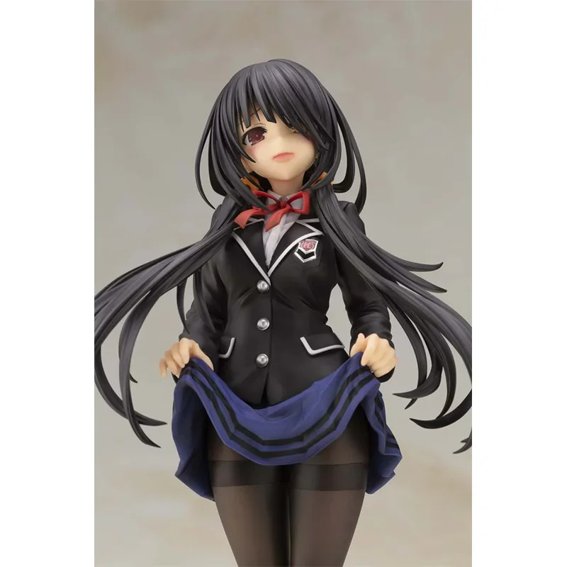 Figura Anime original Brinquedos para Crianças, DATA A LIVE Tokisaki KurumiAção Uniforme, Modelo Colecionável, Presente Menina Bonita